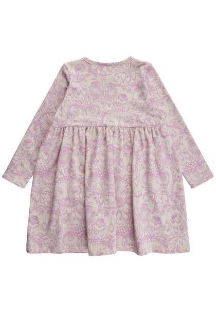 Soft Gallery kjole - ugler / pastel lilla